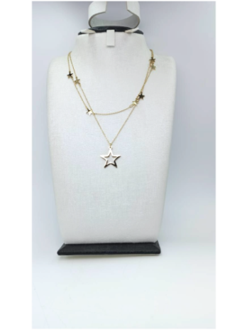 Collier 2 en 1 étoiles