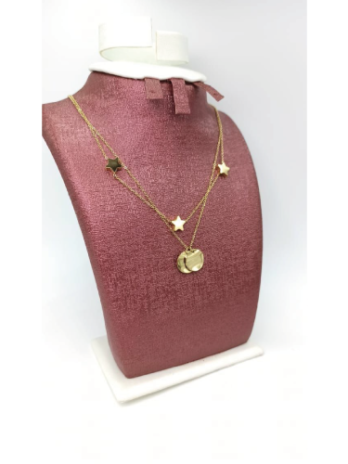 Collier 2 en 1 stars