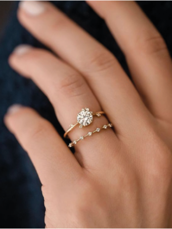 Bague Duo Golden Queen